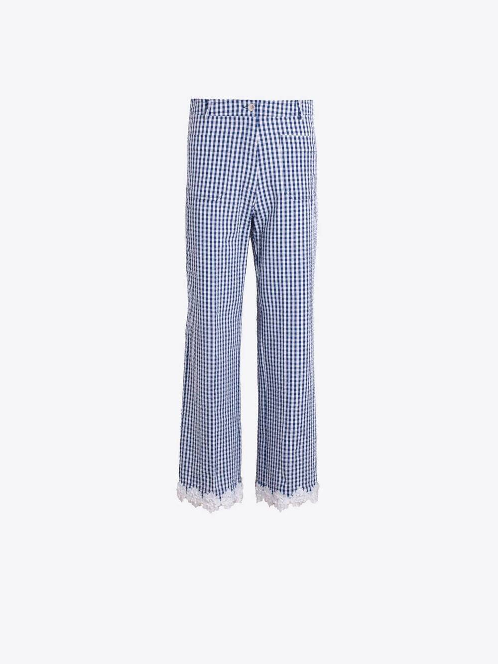 NEW VILAGALLO women's nuria pants in blue gingham